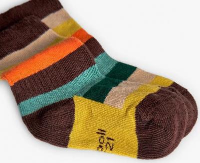 Набор из 3 пар коротких детских носков с принтом, зеленый – фото 4