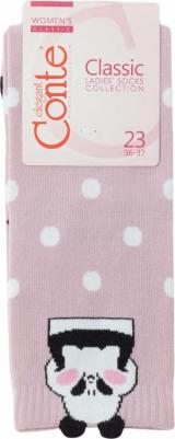 Носки женские Classic хлопок пепельно-розовые р 25