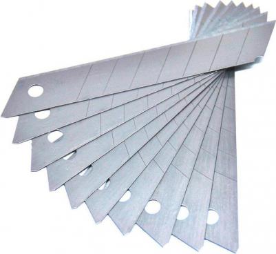 Запасные лезвия для канцелярского ножа, ширина 18мм, 10шт. (882896) – фото 1