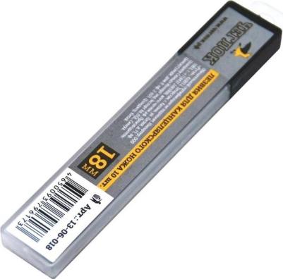 Запасные лезвия для канцелярского ножа, ширина 18мм, 10шт. (882896) – фото 13