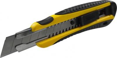 Нож строительный BG1354 в комплекте лезвия 3 шт, 18 мм