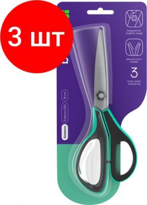 Ножницы "Easycut 350", 18 см, бирюзовые, эргономичные ручки, мягкие вставки – фото 1