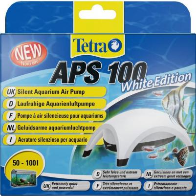 Компрессор APS 100 Silent Aquarium Air Pomp White Edition для аквариумов 50-100л