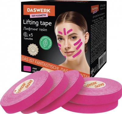 Кинезио-тейп для лица Лифтинг эффект 1cm х 5m 5шт 680010 – фото 1