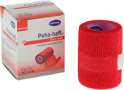Бинт Peha-haft эластичный самофиксирующийся 6x400 см. красный