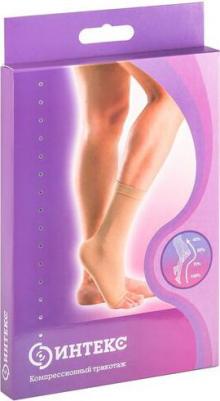 Бандаж компрессионный на голеностопный сустав 1 класс компрессии размер XL бежевый 4605086000812 – фото 2