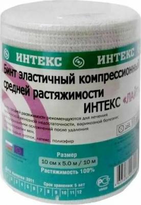 Бинт эластичный интекс-лайт средней растяжимости с застежкой 500x8 см – фото 2