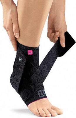 Бандаж голеностопный Levamed active с силиконовой вставкой и фиксирующими ремнями, серый, K011-52, Универсальные) 4051526780842 – фото 1