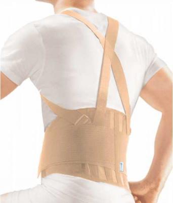Поясничный корсет с фиксирующими ремнями IBS-3006, р.XL, бежевый