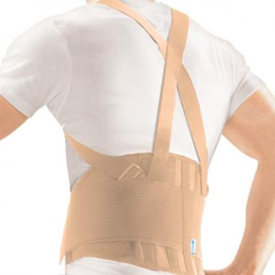 Поясничный корсет с фиксирующими ремнями IBS-3006, р.XL, бежевый – фото 1
