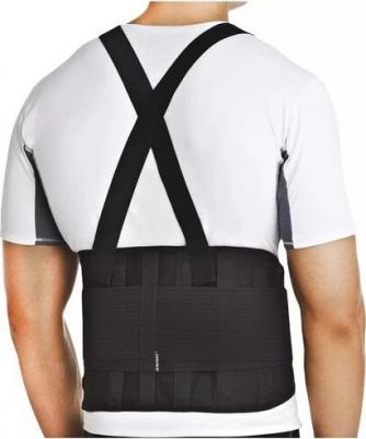 Поясничный корсет с фиксирующими ремнями IBS-3006, р.XL, бежевый – фото 3