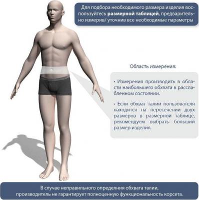 Корсет грудо-пояснично-крестцовый КГК-110, Размер S2 – фото 3