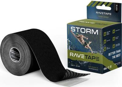 Кинезиотейп STORM рулон 5см х 5м, цвет: черный