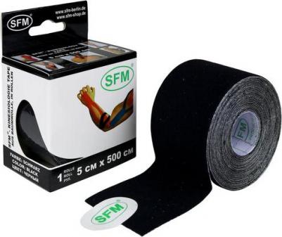 Лента SFM Hospital кинезиологическая на хлопковой основе 5x500 см. 1 шт. синий – фото 5