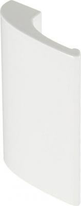 Ручка для балконной двери белая металл De Luxe