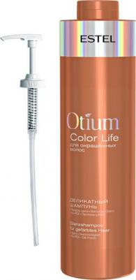 Деликатный шампунь для окрашенных волос OTIUM COLOR LIFE, 1000 мл + Дозатор