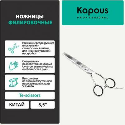 Ножницы Te-scissors парикмахерские филировочные 5,5 модель SK10T/5,5, 1 шт
