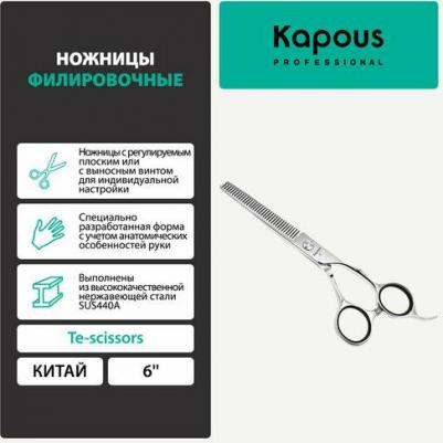 Ножницы Te-scissors парикмахерские филировочные 6.0 модель SK10T/6.0, 1 шт