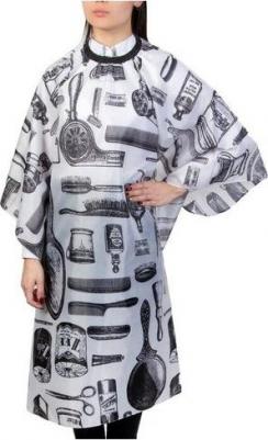 Пеньюар парикмахерский, цвет белый/чёрный 4700921 – фото 4