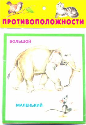 Противоположности. 20 карточек с картонным клапаном – фото 1