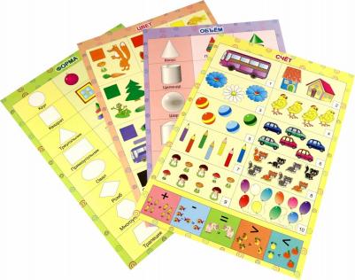 комплект плакатов Комплект плакатов по математике Счет Объем Цвет Форма – фото 3