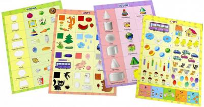 комплект плакатов Комплект плакатов по математике Счет Объем Цвет Форма – фото 6