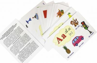 Немецкий алфавит: 32 цветные карточки со стихами. Методическое сопровождение образовате… – фото 2