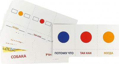 Набор карточек с рисунками. Играем с союзами. Союзы потому, что, так как, когда – фото 1