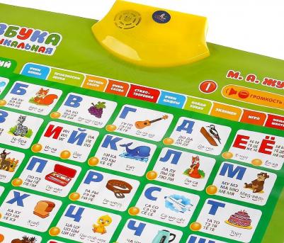 Говорящий плакат ЖУКОВА М.А русско-английская азбука,300+стихов, 100+вопросов, игр – фото 2
