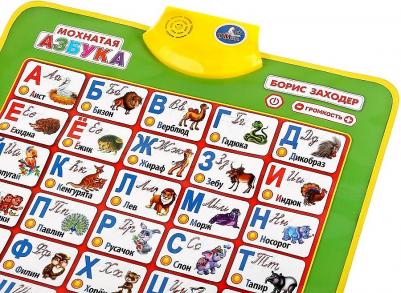Плакат двусторонний "Мохнатая Азбука Б. Заходер | Мир Животных" – фото 6