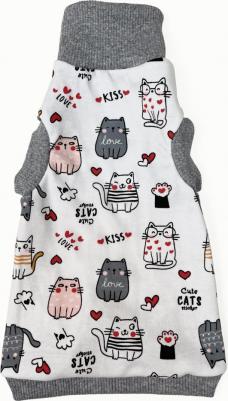 Водолазка для кошек Cats XL белый (унисекс)