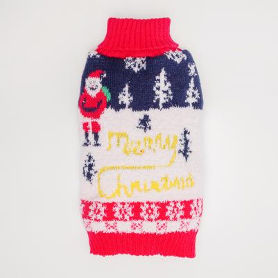 Свитер для кошек и собак Merry Christmas, XL, красно-синий – фото 2