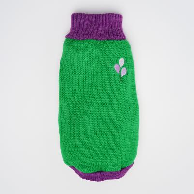 Свитер с шариками для кошек и собак, S, салатовый – фото 5