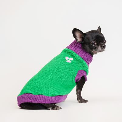 Свитер с шариками для кошек и собак, S, салатовый – фото 6