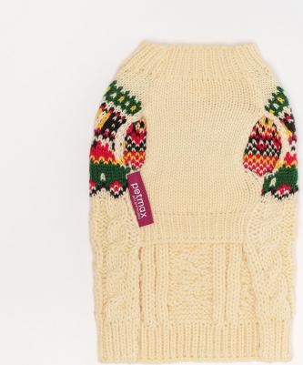 Свитер с узорами для кошек и собак, 2XL, белый – фото 1