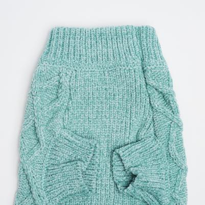 Свитер из шенилла для кошек и собак, 2XL, голубой – фото 2