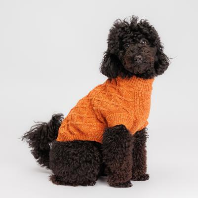 Свитер из шенилла для кошек и собак, 2XL, желтый – фото 3