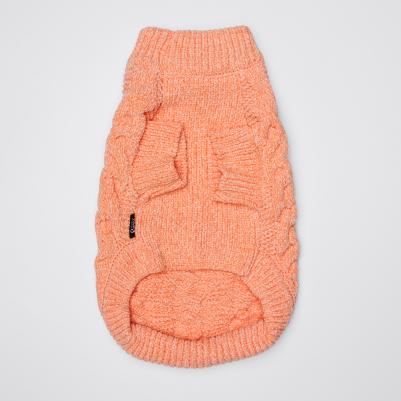 Свитер из шенилла для кошек и собак, 3XL, персиковый – фото 3
