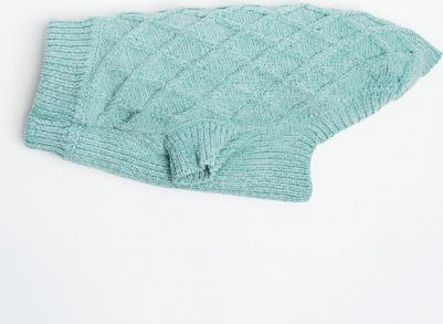 Свитер из шенилла для кошек и собак, S, голубой – фото 3