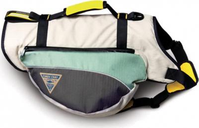 Комбинезон жилет для собак Вояж с сумкой унисекс полиэстер голубой l