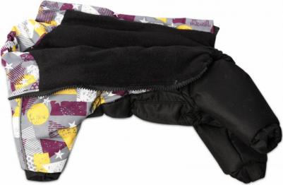 style комбинезон для собак, унисекс, чёрный с серым (S) – фото 2