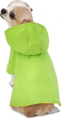 Дождевик для собак Стиль, унисекс, зеленый, XS, длина спины 19 см – фото 3