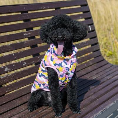 Безрукавка для собак, Камуфляж, розовый, L – фото 2