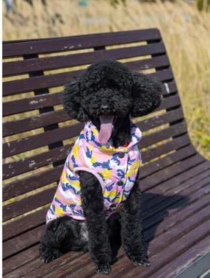 Безрукавка для собак, Камуфляж, розовый, XL