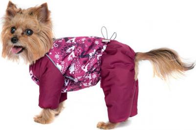 Комбинезон для собак маленьких пород Снежинка олени принт для девочек 28 – фото 2