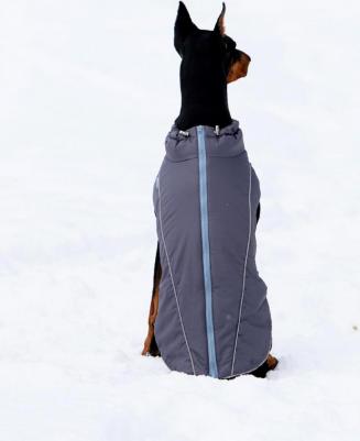 Жилет для собак Аляска, унисекс, темно-серый, длина спины 37 см – фото 2
