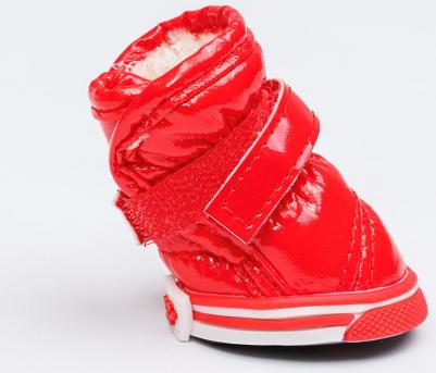 Ботинки-дутики для собак, S, красные – фото 3