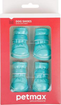 Ботинки-дутики для собак S зеленый (унисекс) – фото 1