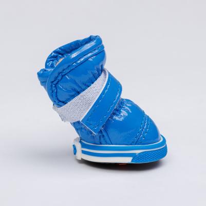 Ботинки-дутики для собак, XS, синие – фото 5