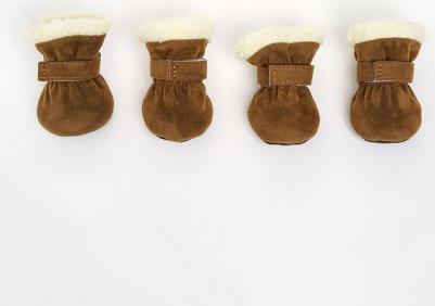 Ботинки замшевые на мягкой подошве для собак New, L – фото 2